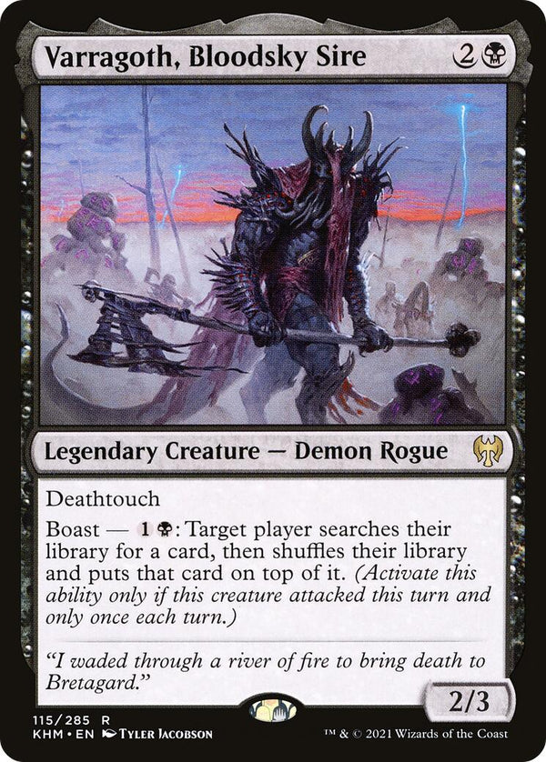 Varragoth, Bloodsky Sire [KHM - 115] - Cartes Sportives Rive Sud