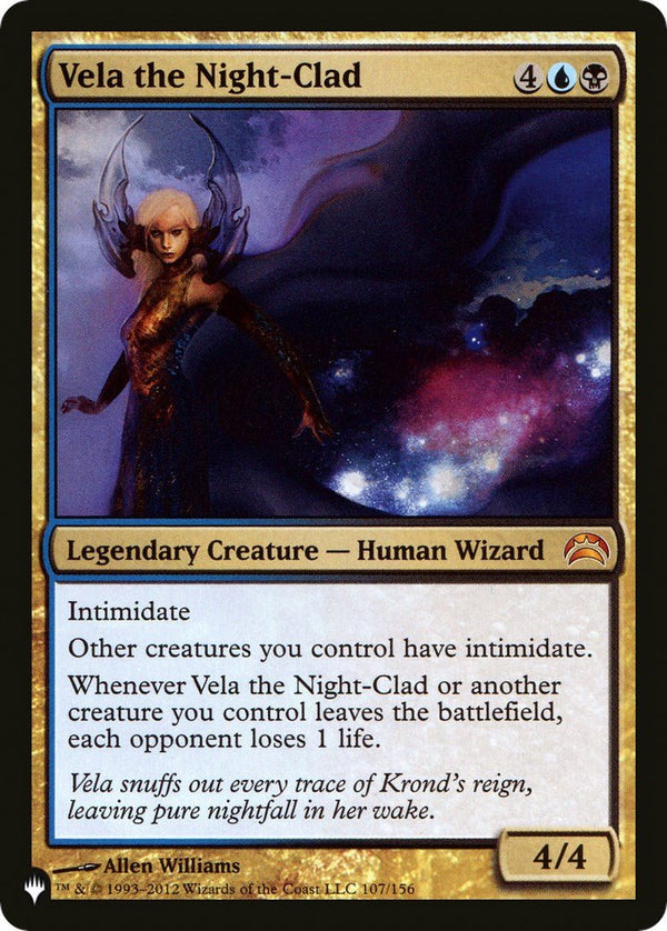 Vela the Night - Clad [LIST - 107/156] - Cartes Sportives Rive Sud
