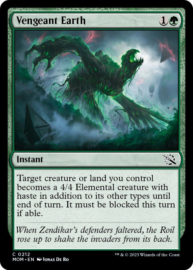 Vengeant Earth [MOM - 212] - Cartes Sportives Rive Sud