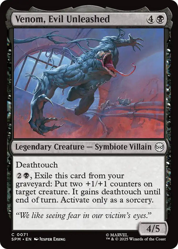 Venom, Evil Unleashed [SPM - 71] - Cartes Sportives Rive Sud
