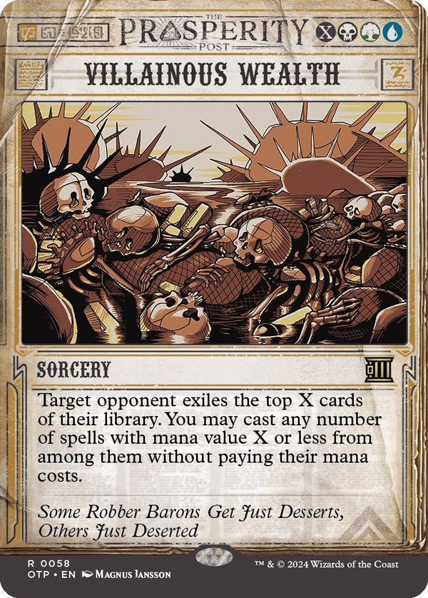 Villainous Wealth [OTP - 58] - Cartes Sportives Rive Sud