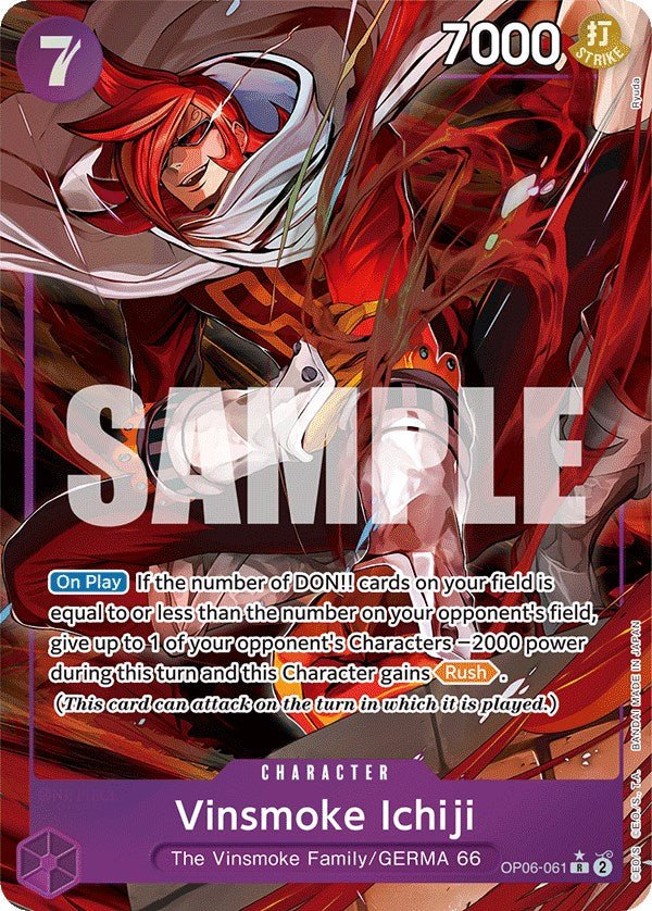 Vinsmoke Ichiji (061) (Alternate Art) [OP06 - OP06 - 061] - Cartes Sportives Rive Sud
