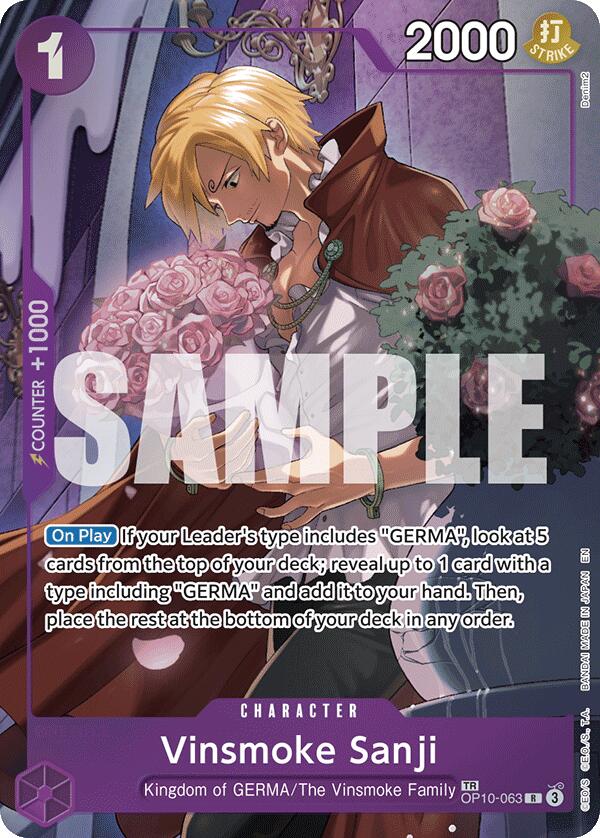 Vinsmoke Sanji (TR) [OP12 - OP10 - 063] - Cartes Sportives Rive Sud