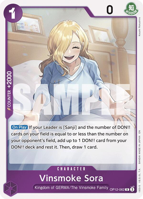 Vinsmoke Sora [OP12 - OP12 - 062] - Cartes Sportives Rive Sud