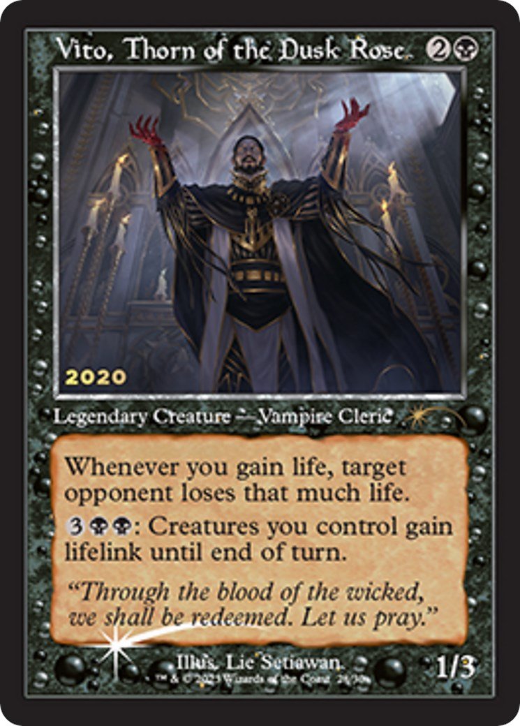 Vito, Thorn of the Dusk Rose [30A - P - 28] - Cartes Sportives Rive Sud