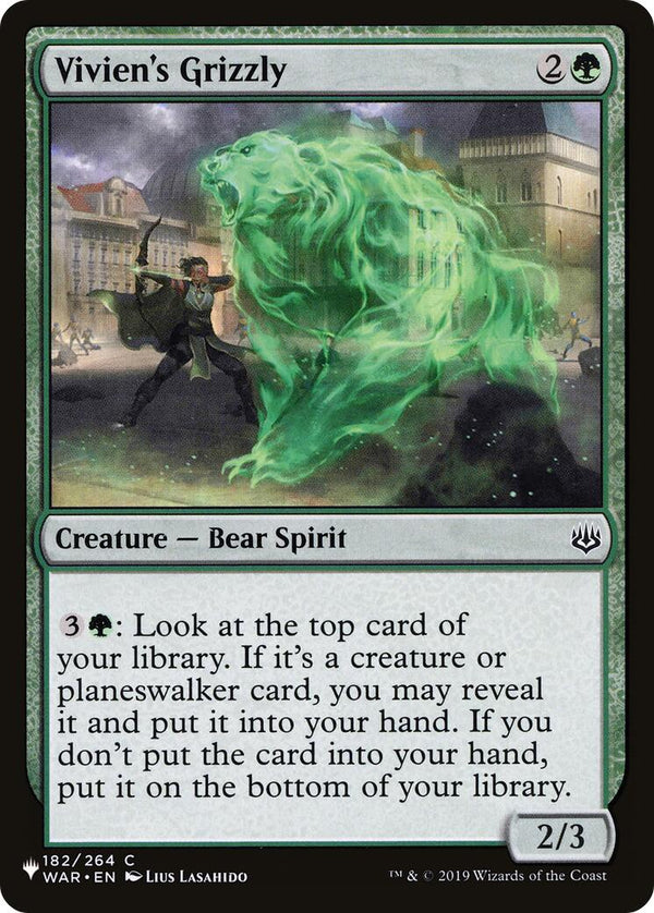 Vivien's Grizzly [LIST - 182/264] - Cartes Sportives Rive Sud
