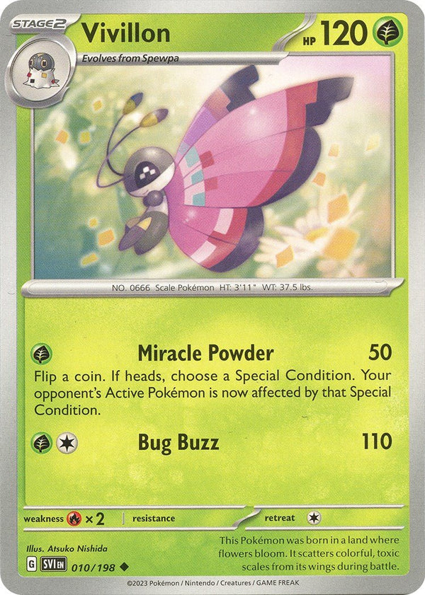 Vivillon [SVI - 010/198] - Cartes Sportives Rive Sud
