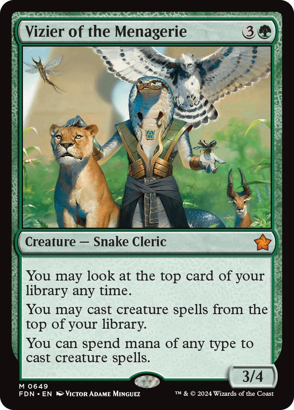 Vizier of the Menagerie [FDN - 649] - Cartes Sportives Rive Sud