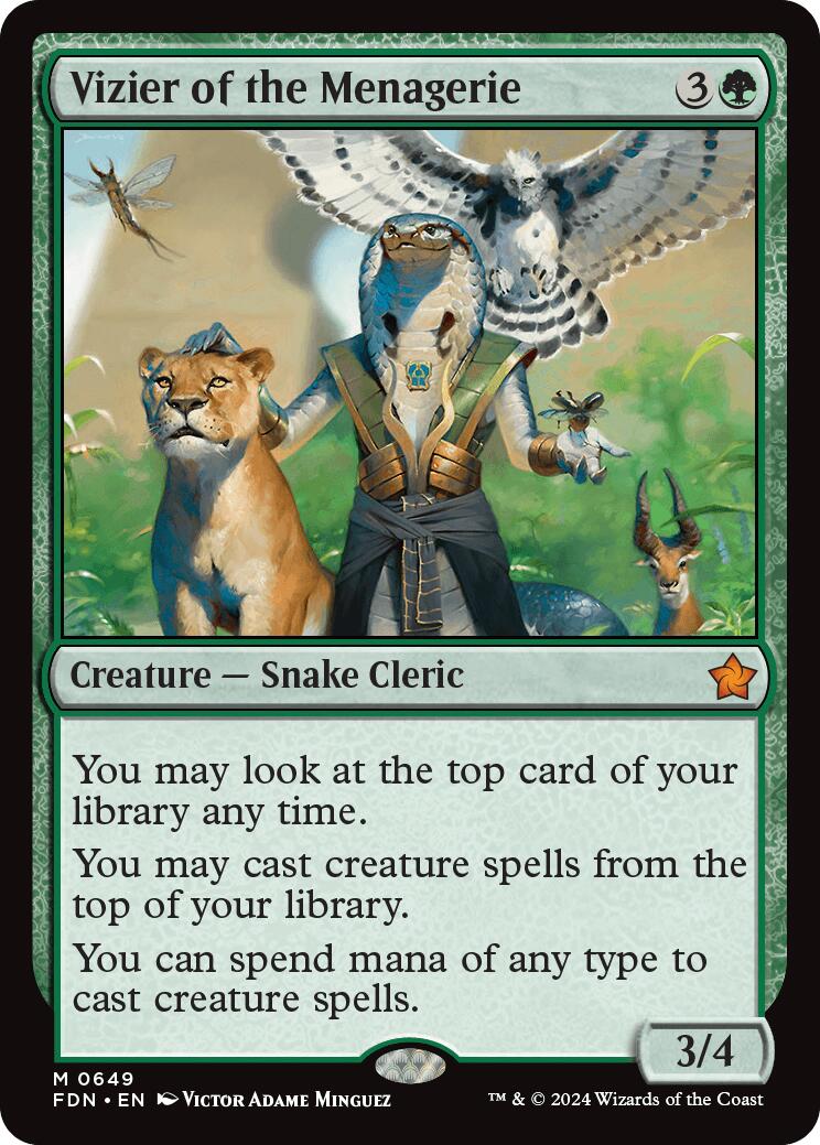 Vizier of the Menagerie [FDN - 649] - Cartes Sportives Rive Sud