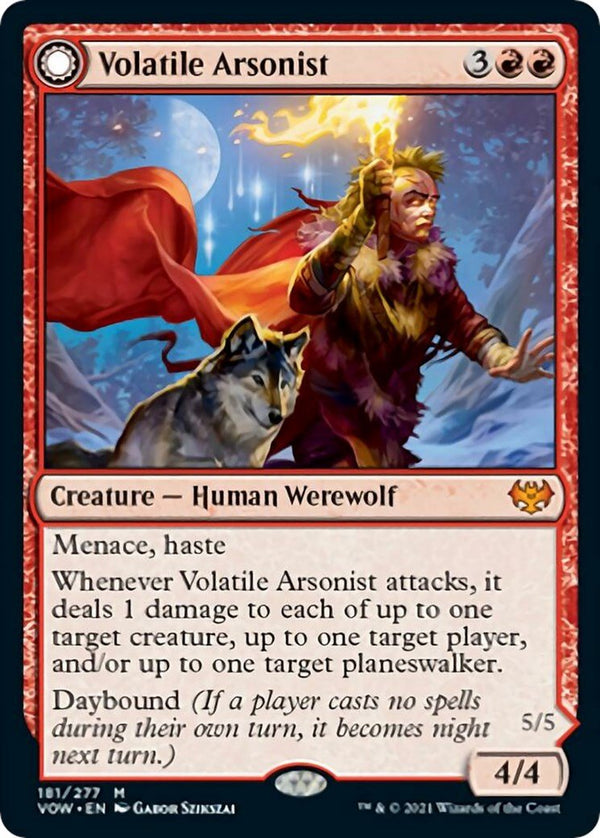 Volatile Arsonist [VOW - 181] - Cartes Sportives Rive Sud