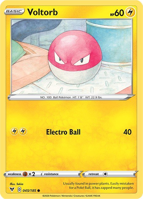 Voltorb [SWSH04 - 045/185] - Cartes Sportives Rive Sud