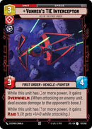 Vonreg's TIE Interceptor - Ace of the First Order [JTL - 137/262] - Cartes Sportives Rive Sud