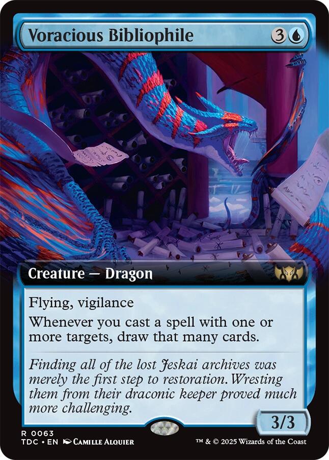 Voracious Bibliophile (Extended Art) [TDC - 63] - Cartes Sportives Rive Sud
