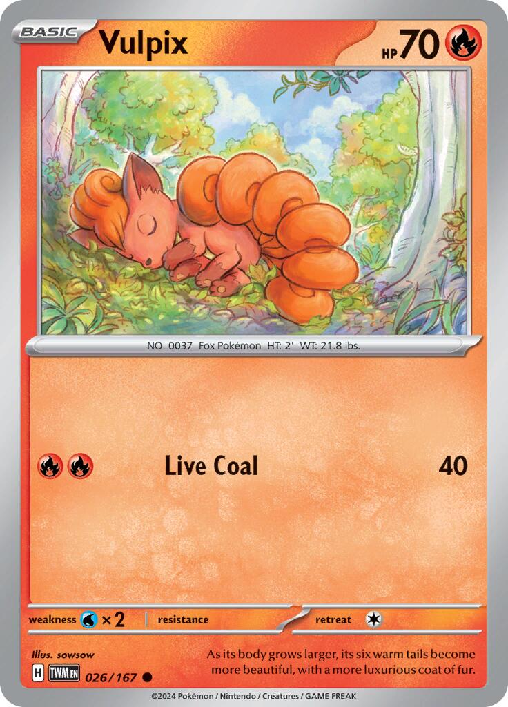 Vulpix [TWM - 026/167] - Cartes Sportives Rive Sud