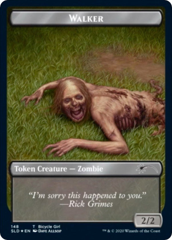 Walker (Bicycle Girl // Well Walker) Double - sided Token [SLD - 148] - Cartes Sportives Rive Sud