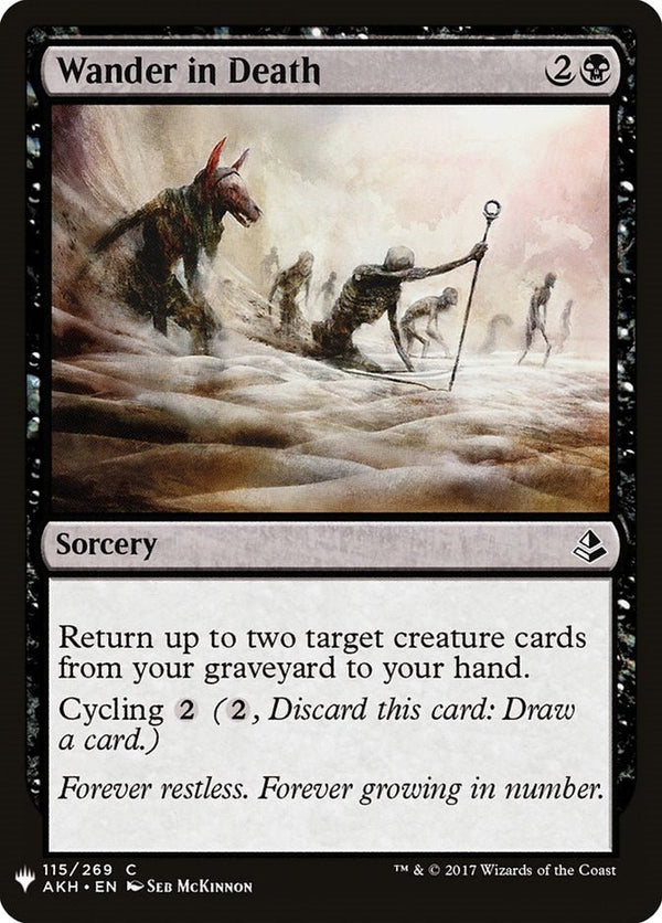 Wander in Death [LIST - 115] - Cartes Sportives Rive Sud