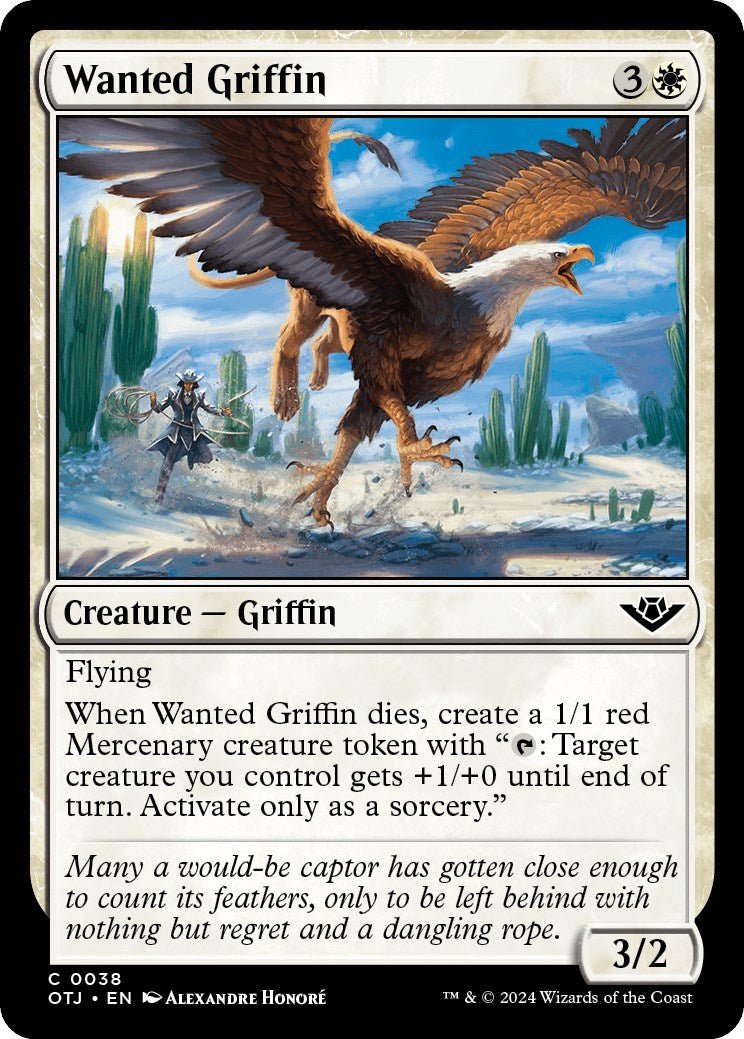 Wanted Griffin [OTJ - 38] - Cartes Sportives Rive Sud