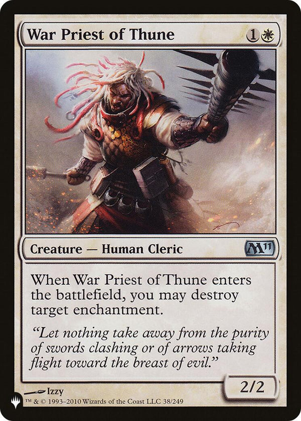 War Priest of Thune [LIST - 38/249] - Cartes Sportives Rive Sud