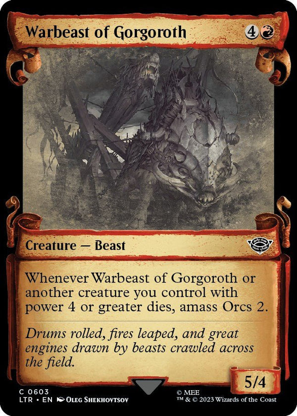 Warbeast of Gorgoroth (Showcase Scrolls) [LTR - 603] - Cartes Sportives Rive Sud