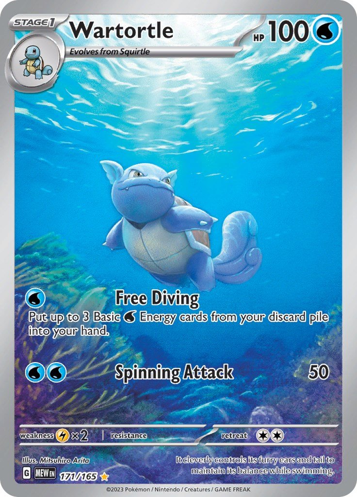 Wartortle - 171/165 [MEW - 171/165] - Cartes Sportives Rive Sud