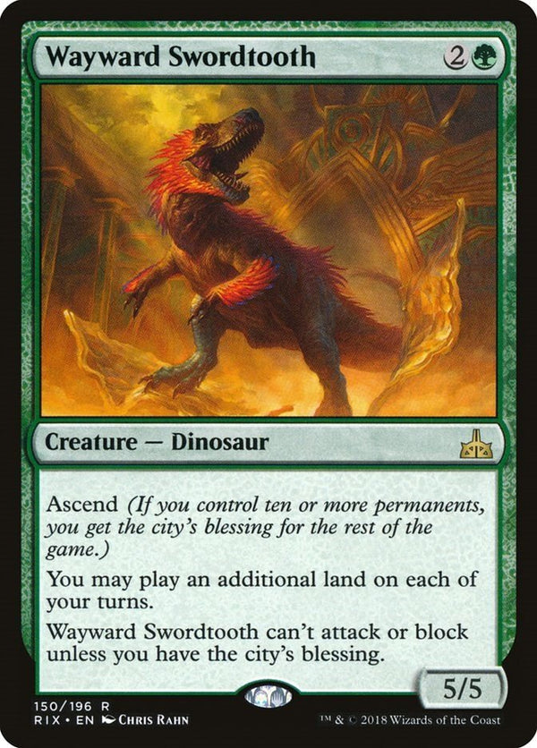 Wayward Swordtooth [RIX - 150] - Cartes Sportives Rive Sud