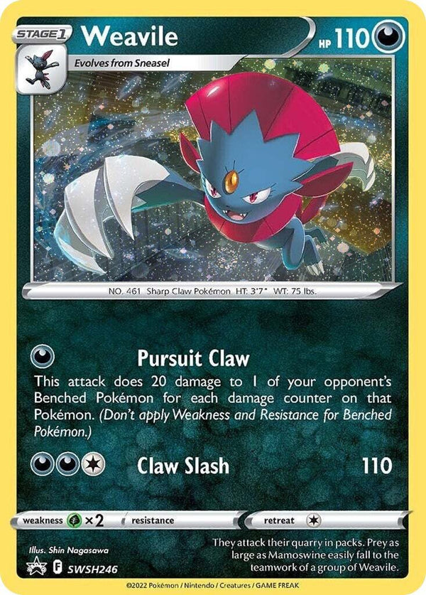 Weavile - SWSH246 (Cosmos Holo) [SWSD - SWSH246] - Cartes Sportives Rive Sud