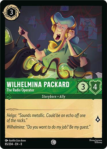 Wilhelmina Packard - The Radio Operator [8 - 85/204] - Cartes Sportives Rive Sud