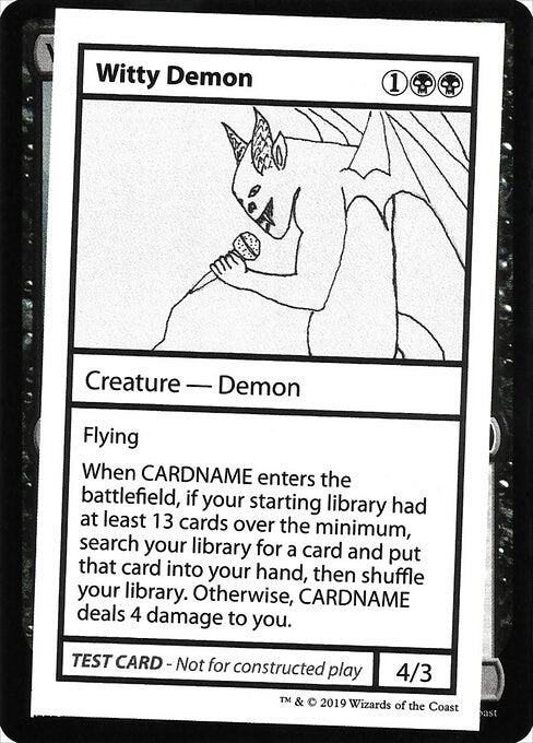Witty Demon (No PW Symbol) [CMB1 - N/A] - Cartes Sportives Rive Sud