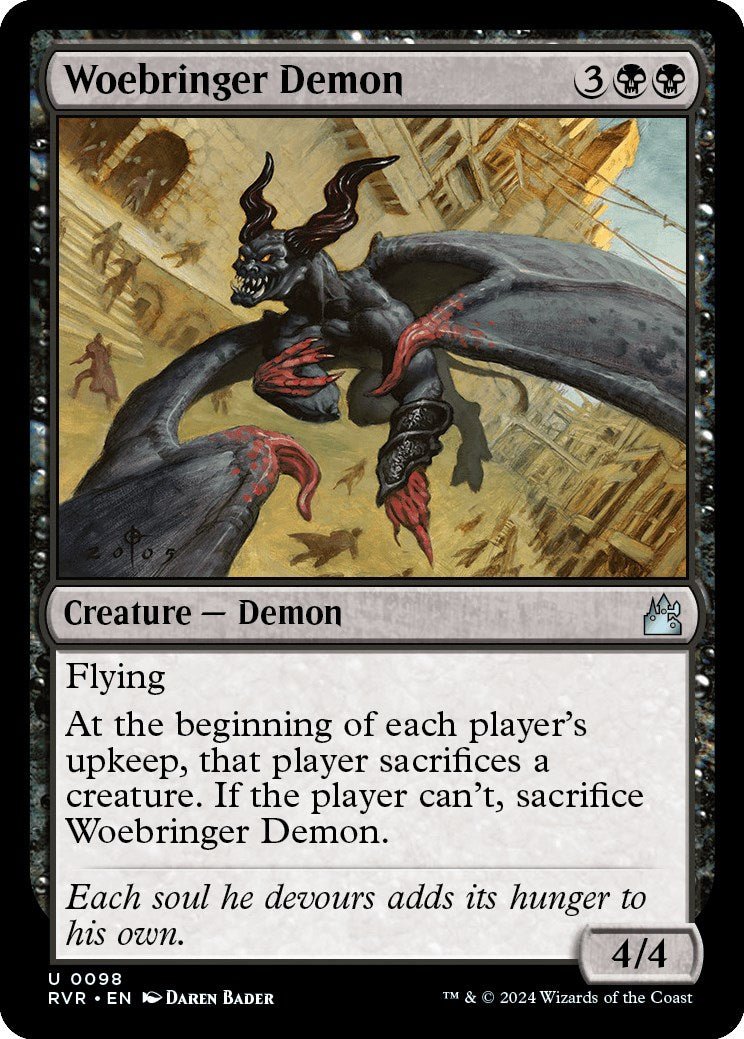 Woebringer Demon [RVR - 98] - Cartes Sportives Rive Sud