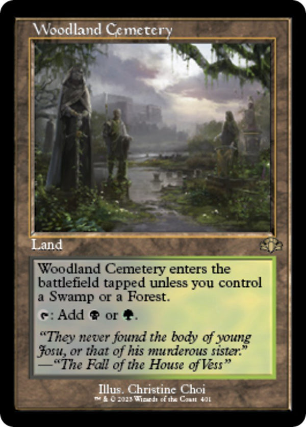 Woodland Cemetery (Retro Frame) [DMR - 401] - Cartes Sportives Rive Sud