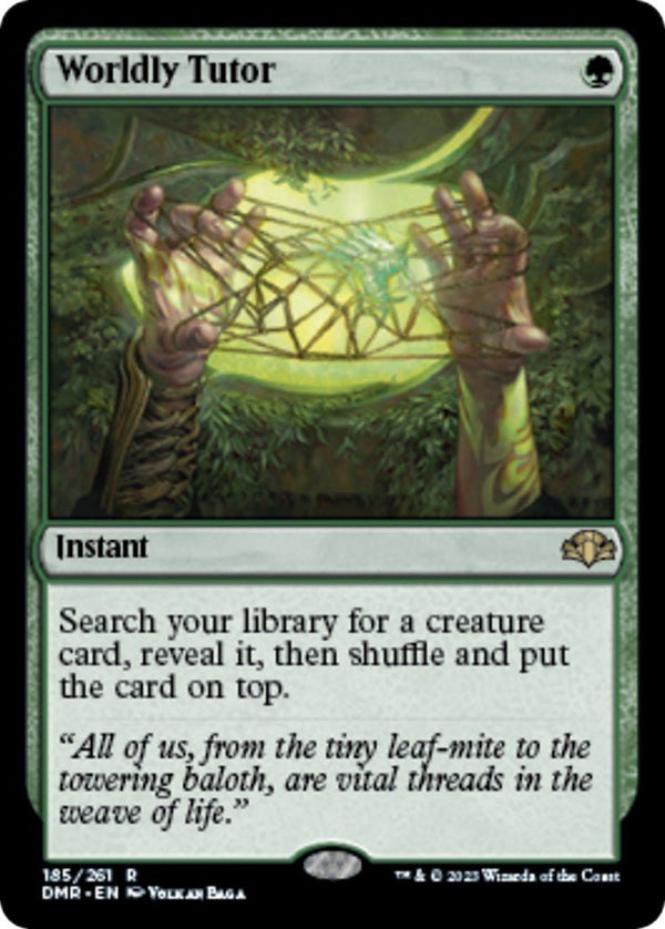 Worldly Tutor [DMR - 185] - Cartes Sportives Rive Sud