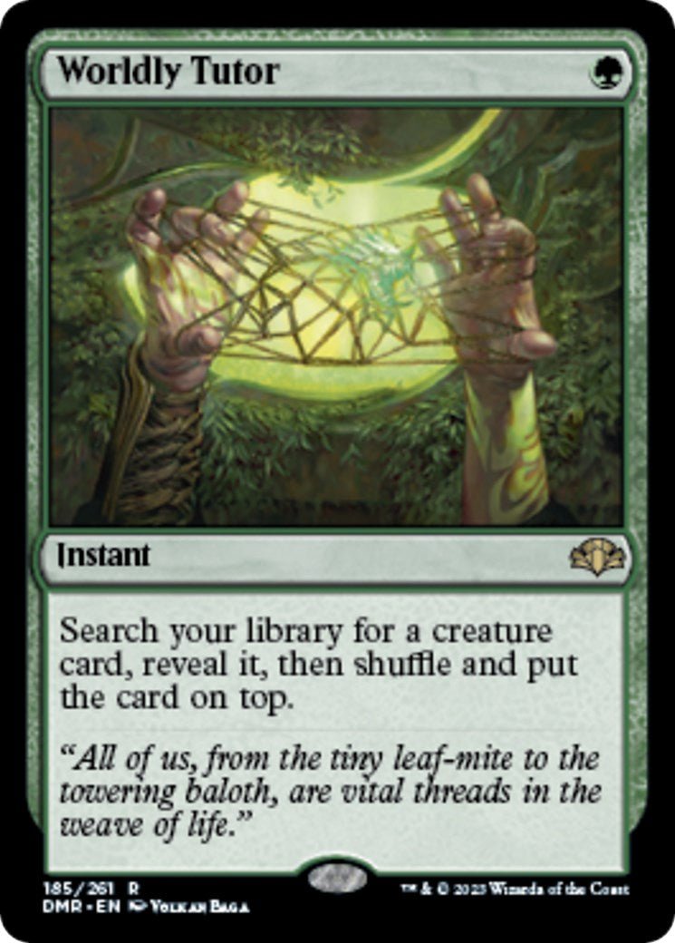 Worldly Tutor [DMR - 185] - Cartes Sportives Rive Sud