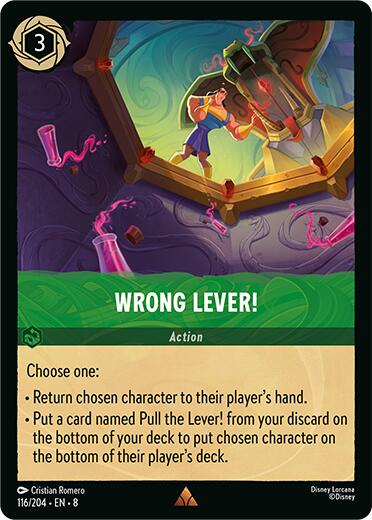 Wrong Lever! [8 - 116/204] - Cartes Sportives Rive Sud