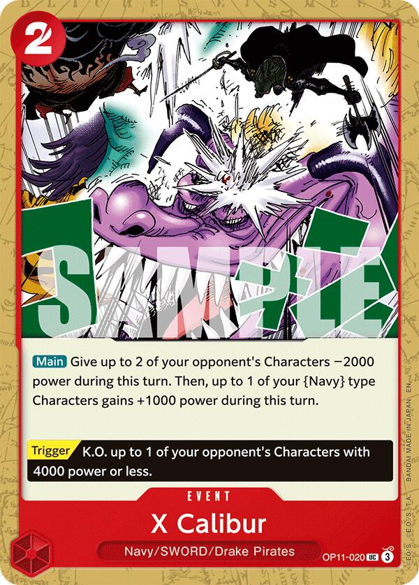 X Calibur [OP11 - OP11 - 020] - Cartes Sportives Rive Sud