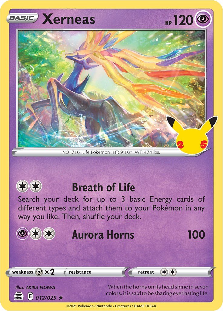 Xerneas [CLB - 012/025] - Cartes Sportives Rive Sud