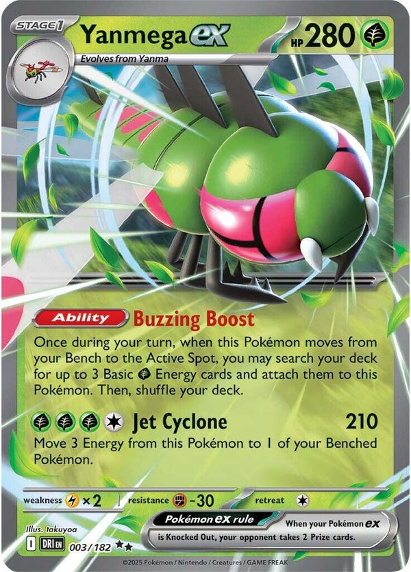 Yanmega ex - 003/182 [DRI - 003/182] - Cartes Sportives Rive Sud