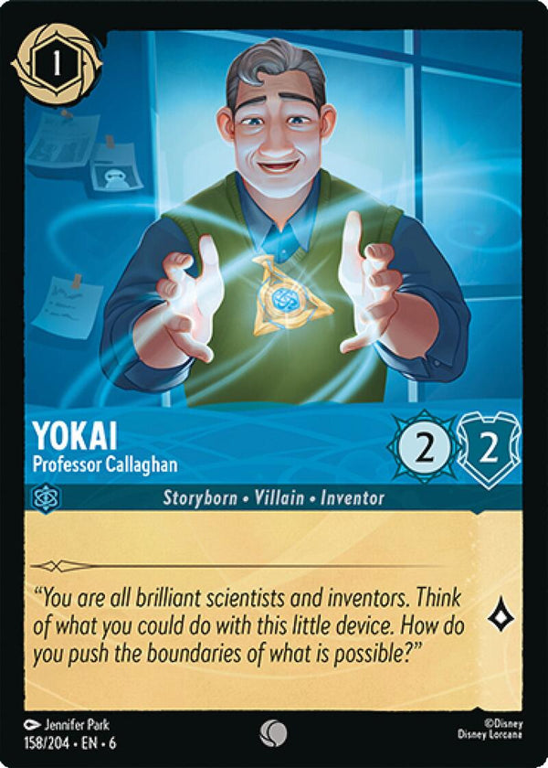 Yokai - Professor Callaghan [6 - 158/204] - Cartes Sportives Rive Sud