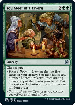 You Meet in a Tavern [AFR - 215] - Cartes Sportives Rive Sud