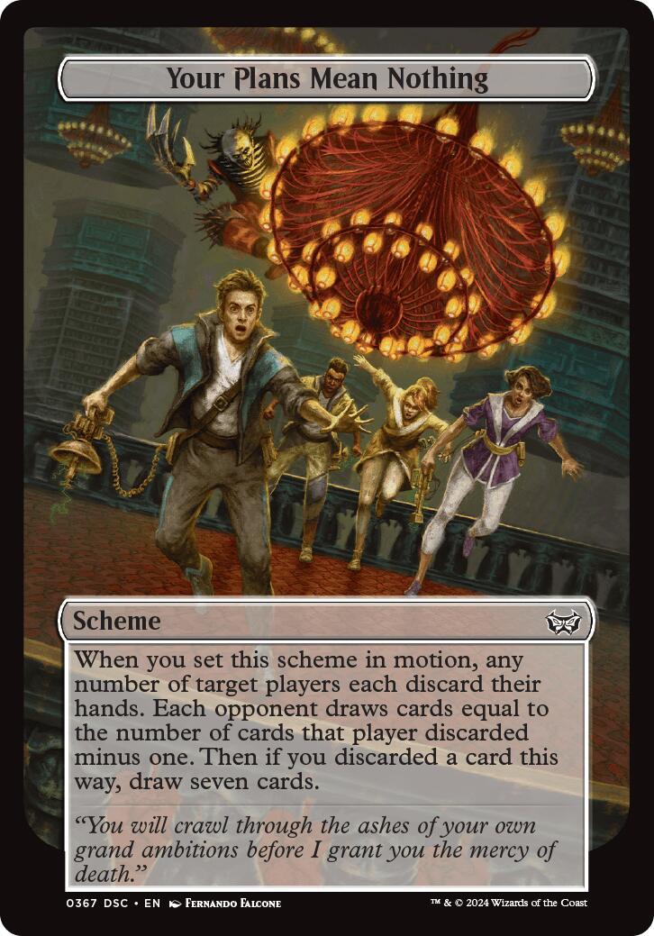 Your Plans Mean Nothing (Full Art) [A:DSC - 367] - Cartes Sportives Rive Sud