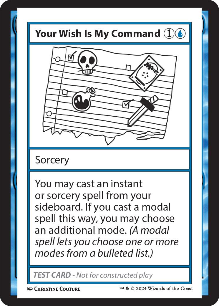 Your Wish Is My Command [MB2PC - N/A] - Cartes Sportives Rive Sud