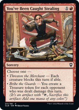 You've Been Caught Stealing [CLB - 211] - Cartes Sportives Rive Sud
