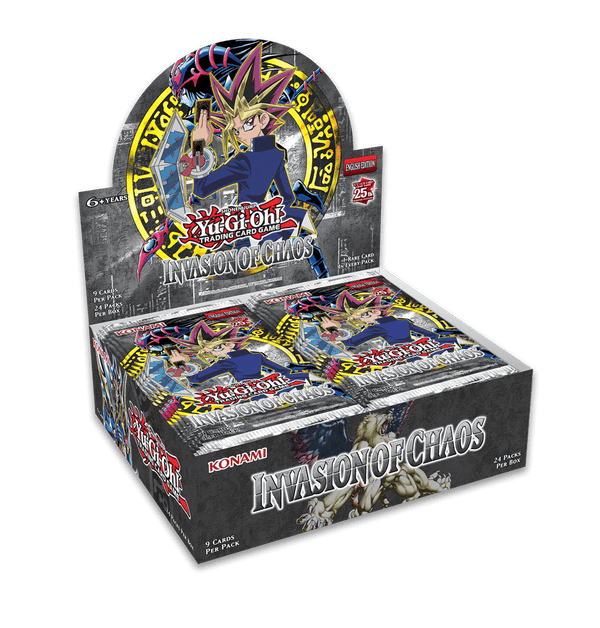 Yu - Gi - Oh! 25th Anniversary Invasion Of Chaos Booster Box - Cartes Sportives Rive Sud