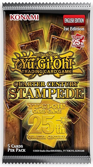 Yu - Gi - Oh! Quarter Century Stampede Booster (Pre - Order) - Cartes Sportives Rive Sud