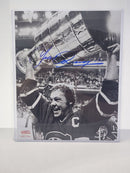 Yvan Cournoyer Picture Autographed Authenticated 8X10 - Cartes Sportives Rive Sud