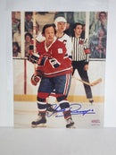 Yvan Cournoyer Picture Autographed Authenticated 8X10 - Cartes Sportives Rive Sud
