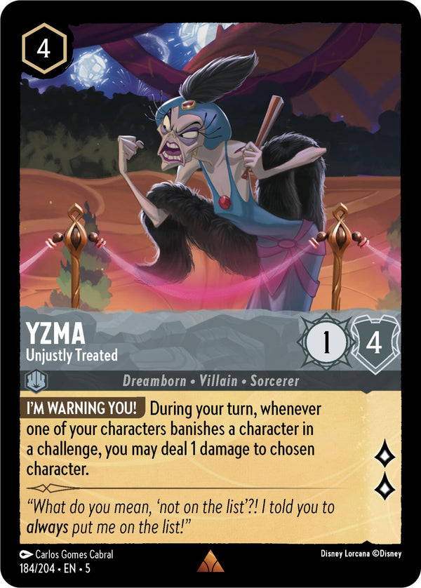 Yzma - Unjustly Treated [5 - 184/204] - Cartes Sportives Rive Sud