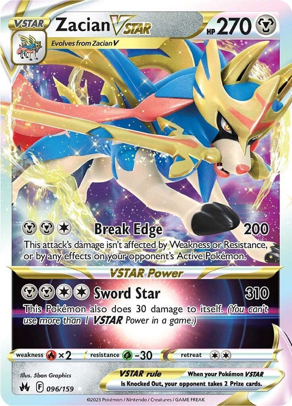 Zacian VSTAR [CRZ - 096/159] - Cartes Sportives Rive Sud