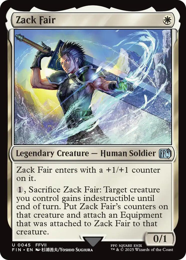Zack Fair [FIN - 45] - Cartes Sportives Rive Sud