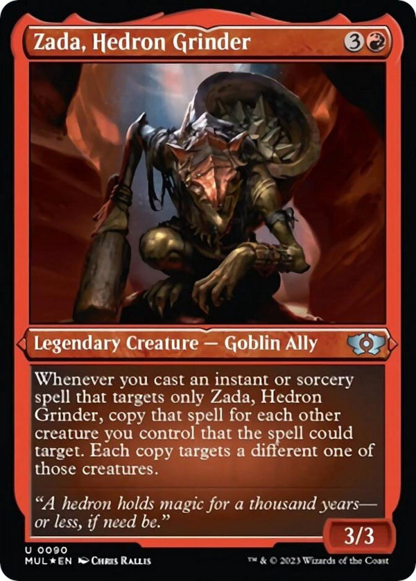 Zada, Hedron Grinder (Foil Etched) [MUL - 90] - Cartes Sportives Rive Sud