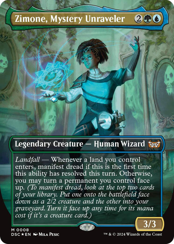 Zimone, Mystery Unraveler (Borderless) [DSC - 8] - Cartes Sportives Rive Sud